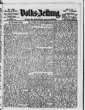 Volks-Zeitung vom 16.10.1860
