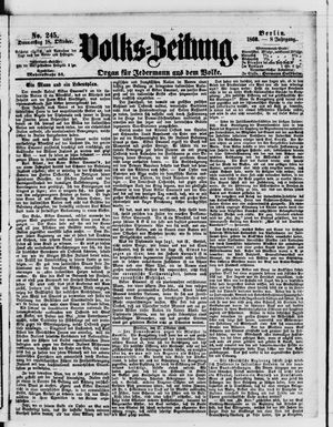 Volks-Zeitung vom 18.10.1860