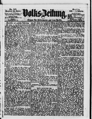 Volks-Zeitung vom 20.10.1860