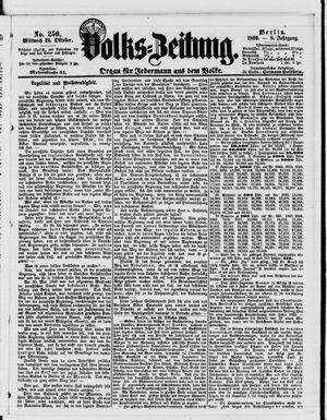 Volks-Zeitung vom 24.10.1860