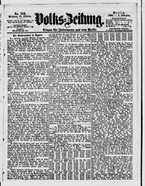 Volks-Zeitung vom 31.10.1860