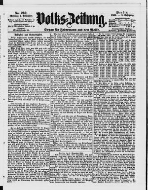Volks-Zeitung vom 04.11.1860