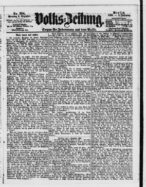 Volks-Zeitung vom 02.12.1860