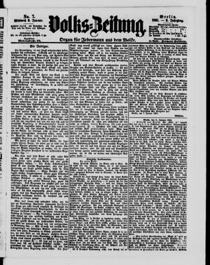 Volks-Zeitung vom 09.01.1861
