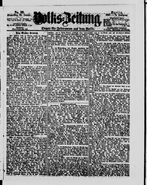 Volks-Zeitung on Jan 24, 1861