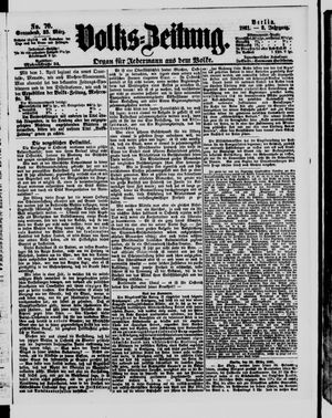 Volks-Zeitung vom 23.03.1861