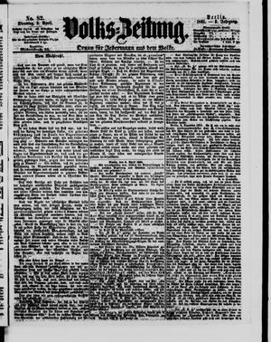 Volks-Zeitung vom 09.04.1861