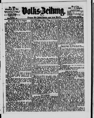 Volks-Zeitung vom 25.05.1861