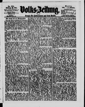 Volks-Zeitung vom 29.05.1861