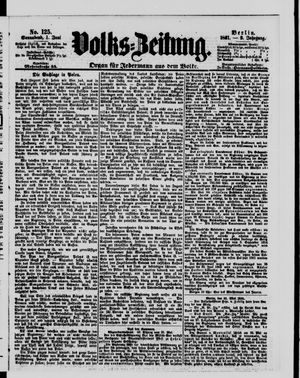 Volks-Zeitung vom 01.06.1861