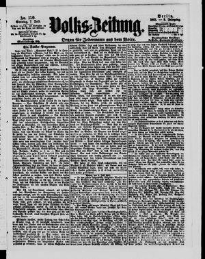 Volks-Zeitung vom 07.07.1861
