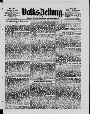 Volks-Zeitung vom 14.07.1861