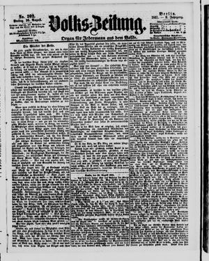 Volks-Zeitung on Aug 30, 1861