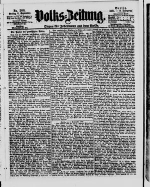 Volks-Zeitung on Sep 6, 1861