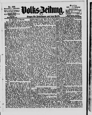 Volks-Zeitung on Sep 7, 1861