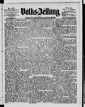 Volks-Zeitung vom 28.09.1861