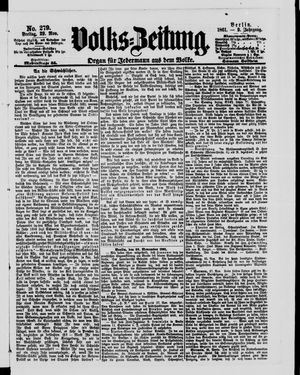 Volks-Zeitung vom 29.11.1861
