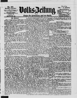 Volks-Zeitung vom 01.12.1861