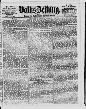 Volks-Zeitung vom 20.12.1861