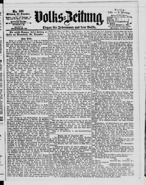 Volks-Zeitung on Dec 25, 1861