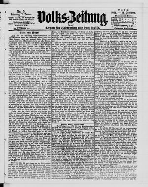 Volks-Zeitung vom 07.01.1862