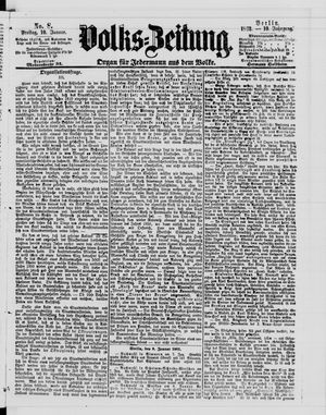 Volks-Zeitung vom 10.01.1862