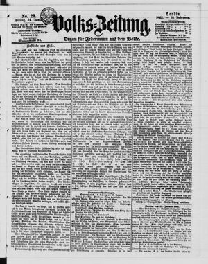 Volks-Zeitung vom 24.01.1862