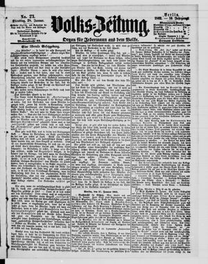 Volks-Zeitung vom 28.01.1862