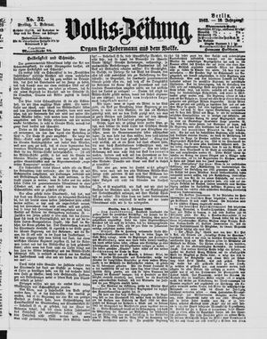 Volks-Zeitung vom 07.02.1862