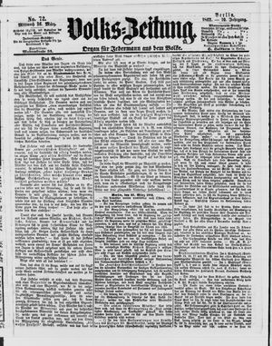 Volks-Zeitung vom 26.03.1862