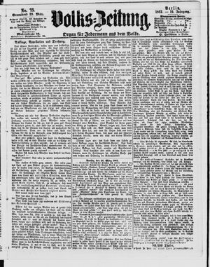 Volks-Zeitung vom 29.03.1862