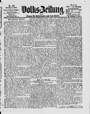 Volks-Zeitung vom 06.04.1862