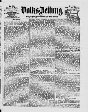 Volks-Zeitung vom 08.04.1862