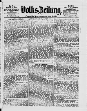 Volks-Zeitung vom 09.04.1862