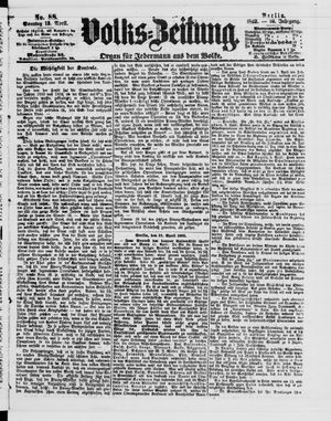 Volks-Zeitung vom 13.04.1862