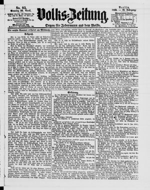 Volks-Zeitung vom 20.04.1862