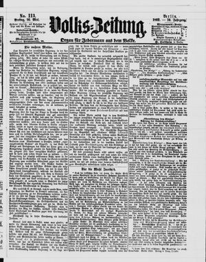 Volks-Zeitung vom 16.05.1862