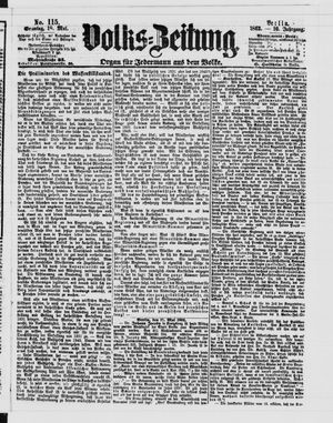 Volks-Zeitung vom 18.05.1862