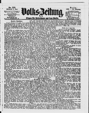 Volks-Zeitung vom 04.06.1862