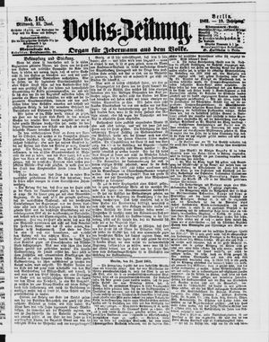 Volks-Zeitung vom 25.06.1862