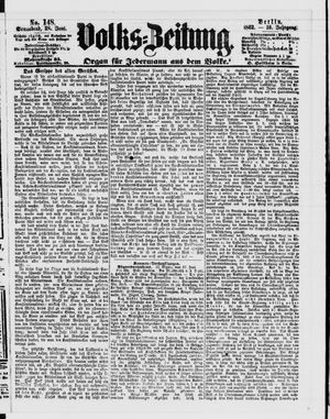 Volks-Zeitung vom 28.06.1862