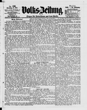 Volks-Zeitung vom 08.07.1862