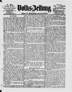 Volks-Zeitung vom 22.07.1862