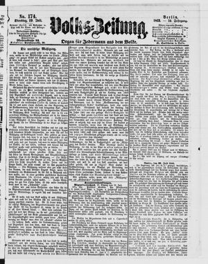 Volks-Zeitung vom 29.07.1862