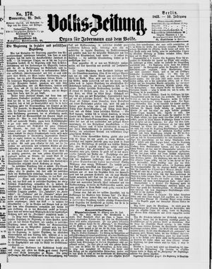 Volks-Zeitung vom 31.07.1862