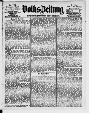 Volks-Zeitung vom 03.08.1862