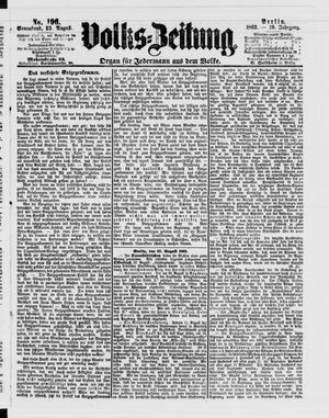 Volks-Zeitung vom 23.08.1862