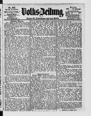 Volks-Zeitung vom 10.10.1862