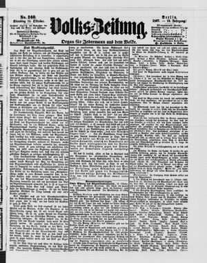 Volks-Zeitung vom 14.10.1862