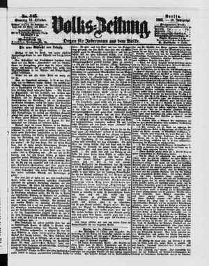 Volks-Zeitung vom 19.10.1862